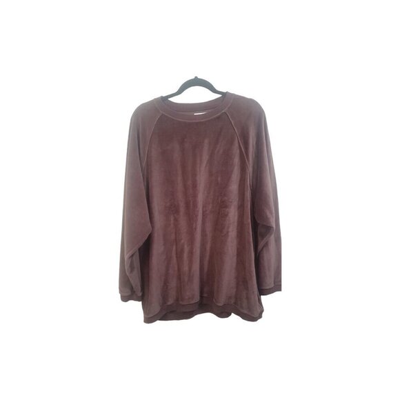 Aerie Velour Oversized Crewneck Sweatshirt Size L - Picture 4 of 9